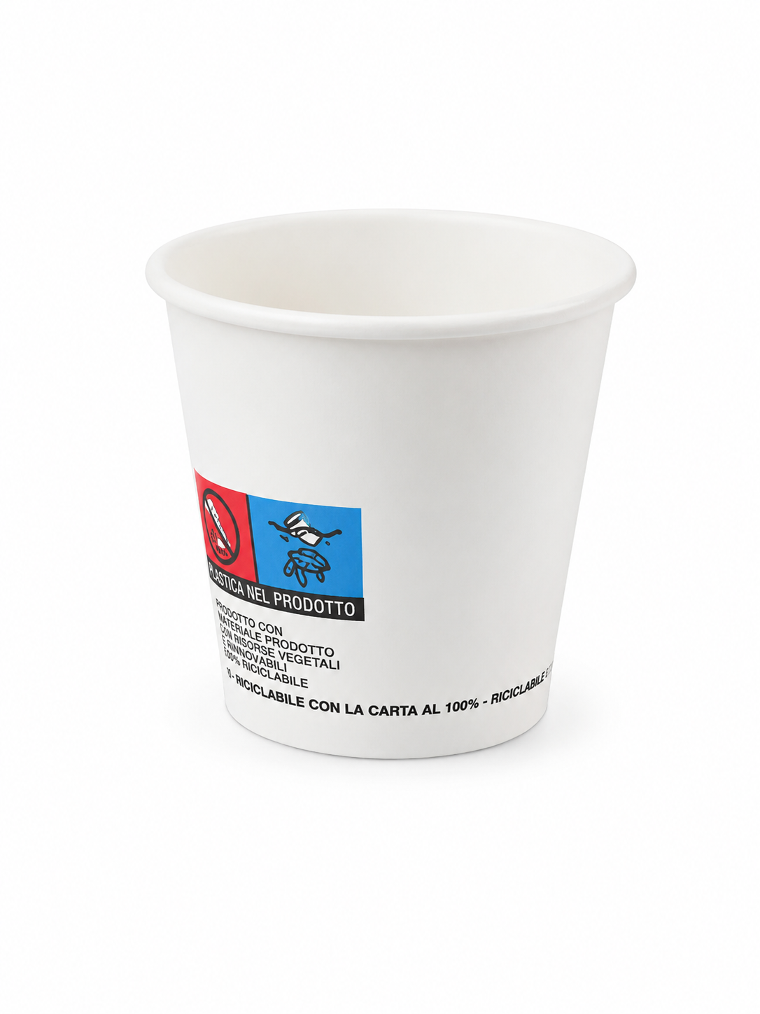BICCHIERI 3OZ BIANCO 90ML. IN CARTA
