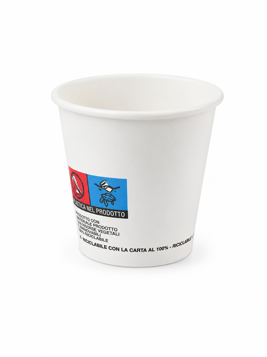 BICCHIERI 3OZ BIANCO 90ML. IN CARTA