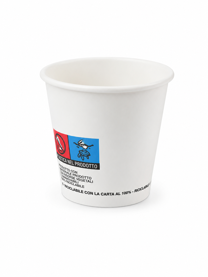 BICCHIERI 3OZ BIANCO 90ML. IN CARTA