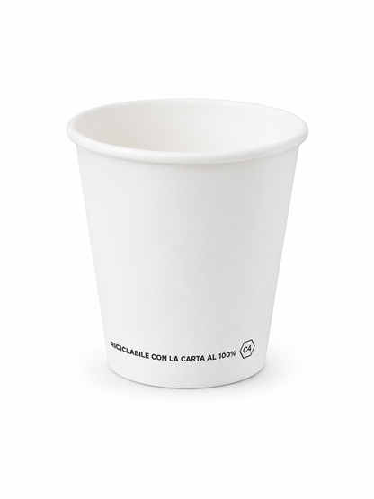 BICCHIERI 3OZ BIANCO 90ML. IN CARTA