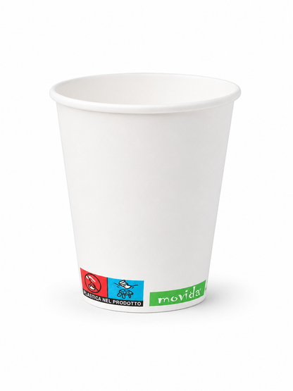BICCHIERI 8OZ BIANCO 250ML. IN CARTA